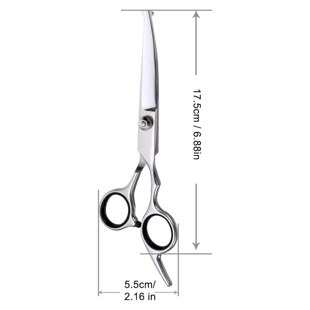 Dog Grooming Scissors Pet Hair Scissors Grooming Stainless Steel Dog Scissors Pets Shears Animal Cutting Feet Ear Eye Hair Trimming