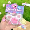 Soft Squeeze Cat Paw Toys Sticky Squeeze Toy Pinching Cat Paw Decompressing Toy Handmade Stress Relief Toy Pinching Relax Toys 3