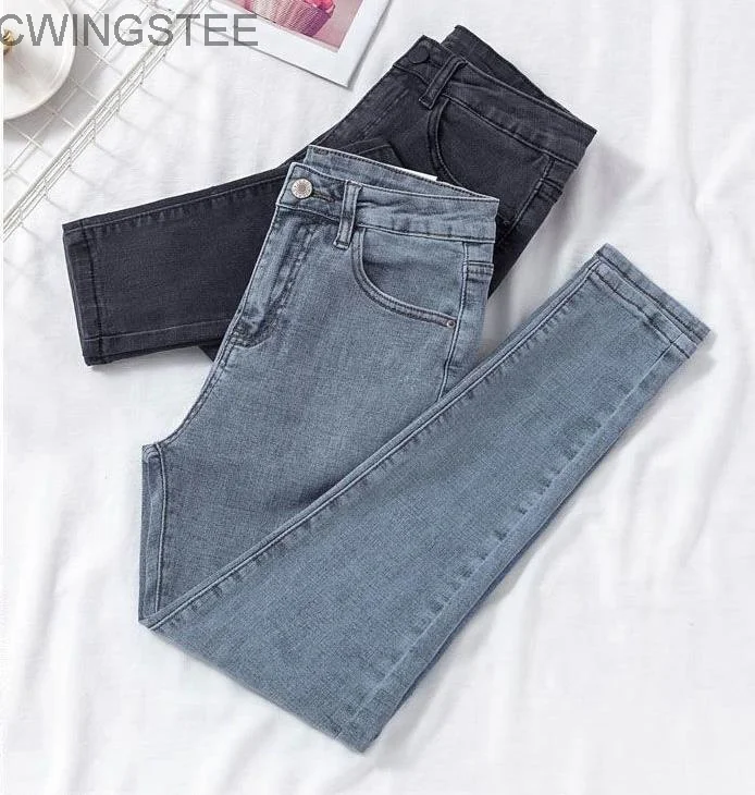 

Vintage High Waist Pencil Jeans Skinny Strecth Denim Pants New Woman Casual Vaqueros Spring Fall Fashion Leggings Big Size 9xl