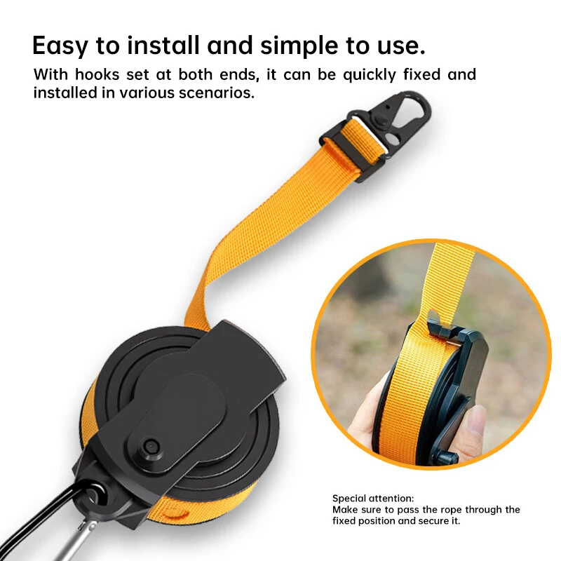 Multi-function Drying Rack Outdoor Camping Self-driving Portable Folding Anti-slip Hanging Clothes Drying Rack 3.6m Retractable