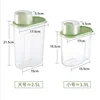 1.9L-2.5L Food Storage Box Sealed Jar Can For Kitchen Grain Dried Fruit Snack Cereal Dispenser With Pour Lid Plastic Container 4