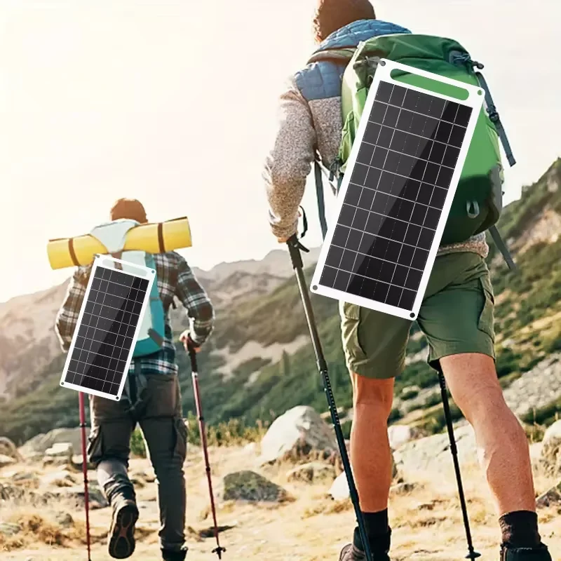 Portable Solar Panel, With USB, Outdoor Hiking And Camping, Mobile Phone Charging Bank Charging Panel