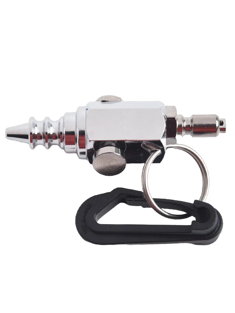 Diving Air Nozzle Stainless Steel Diving Nozzle Precision Equipment Cleaning Push Tip Release Air Bed Inflation Clip Attachment
