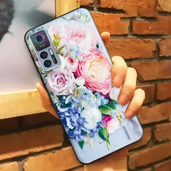 Shockproof Marble Black Silicone Phone Case for TCL 30 Plus and TCL 30 5G (B0001)