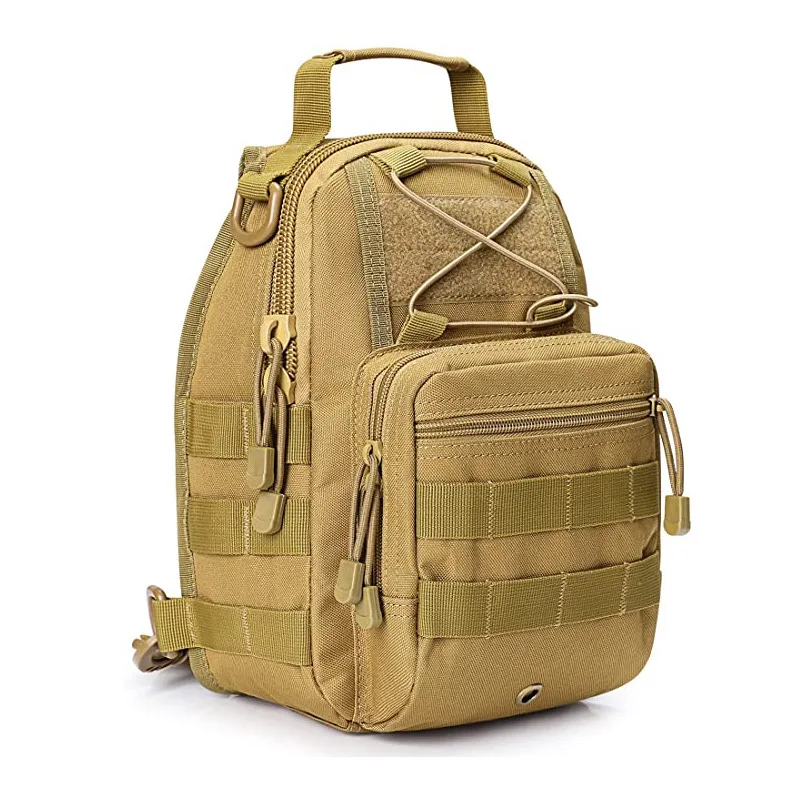 

Men's Molle chest bag outdoor camouflage military fan Oxford sports small chest bag one-shoulder diagonal tactical pouch