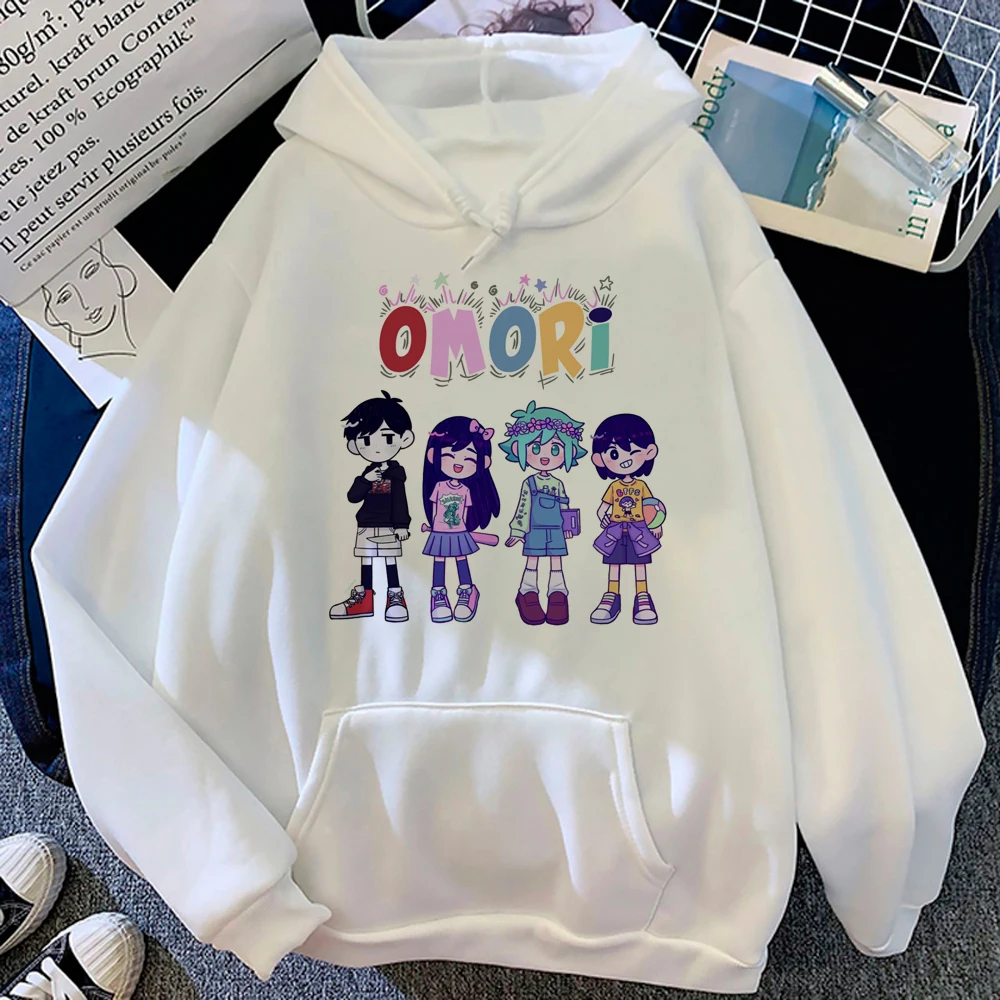 

Omori hoodies women gothic funny 90s Winter hoddies women Kawaii pulls