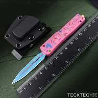 Donut Limited UTX-70 KNIFE MICRO ULTRA MINI TECH KNIFE UTX70 UTX 70 EDC Self Defense Tactical Pocketknife D2 Blade CNC T6 1