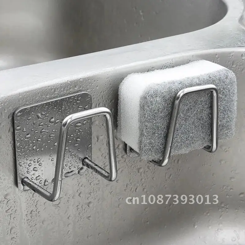 

1PCS Strong Adhesive Kitchen Wall Hanger Hook Sink Sponges Holder Drain Drying Rack Storage Organizer Bathroom Self Suction Cup