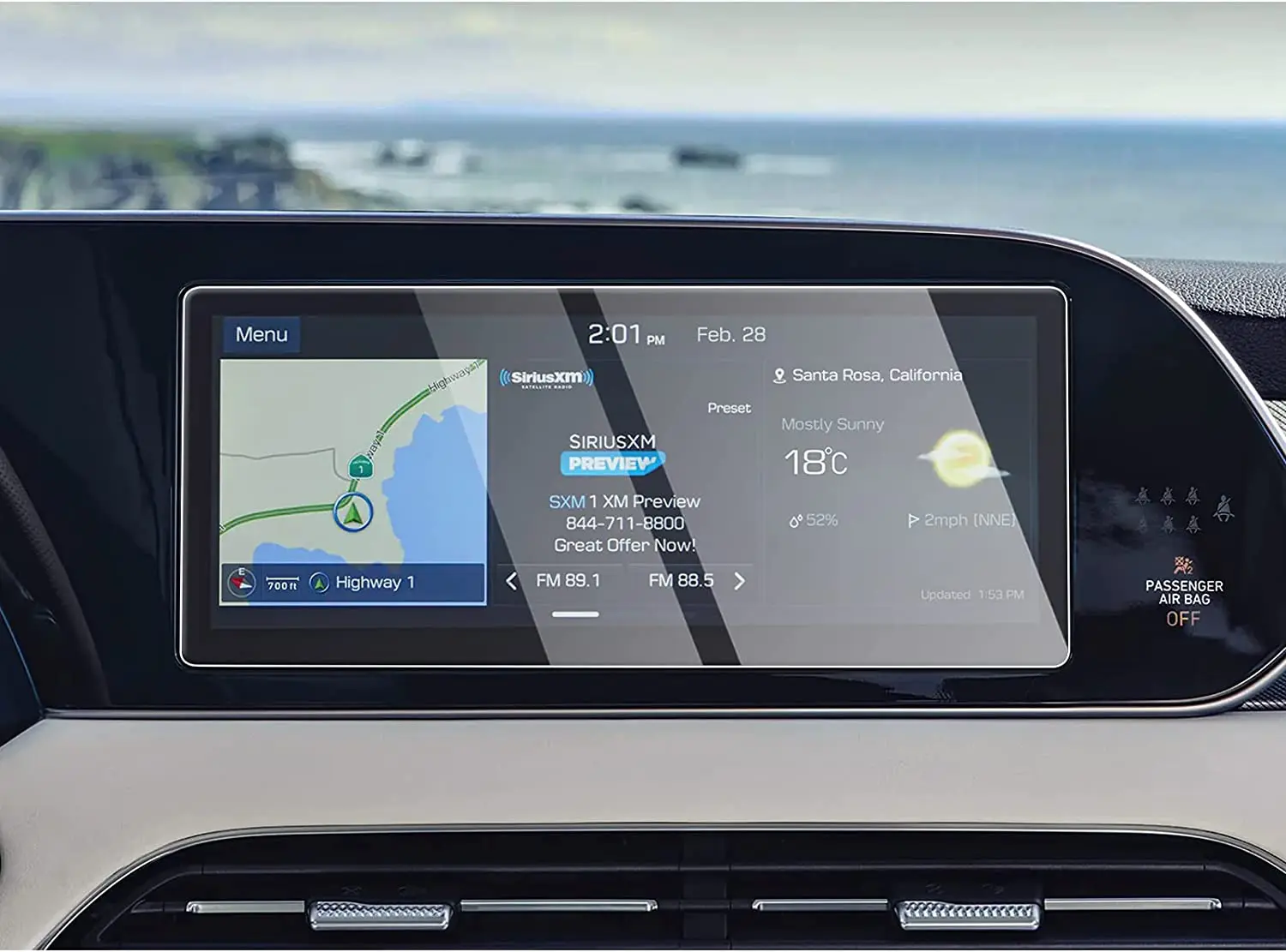 For 2023 Hyundai Palisade Touch Screen Car Display Navigation Screen