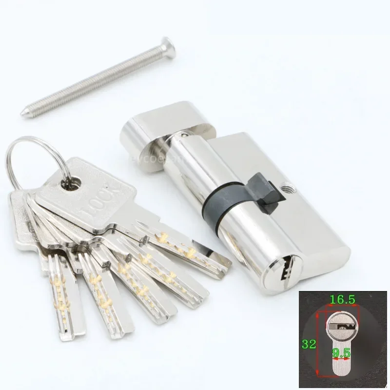 Customize same key open all cylinder Lock Cylinder Security Lock Core Door Interior Bedroom Handle Brass Lock 5 Keys Door Lock Door Safety Lock