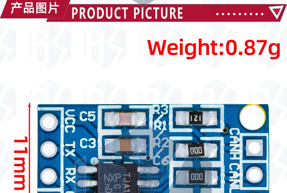 1 ~ 10PCS CAN Bus Modul Transceiver TJA1050 Controller Schnittstelle Treiber Interface Board EGBO – Detail 2
