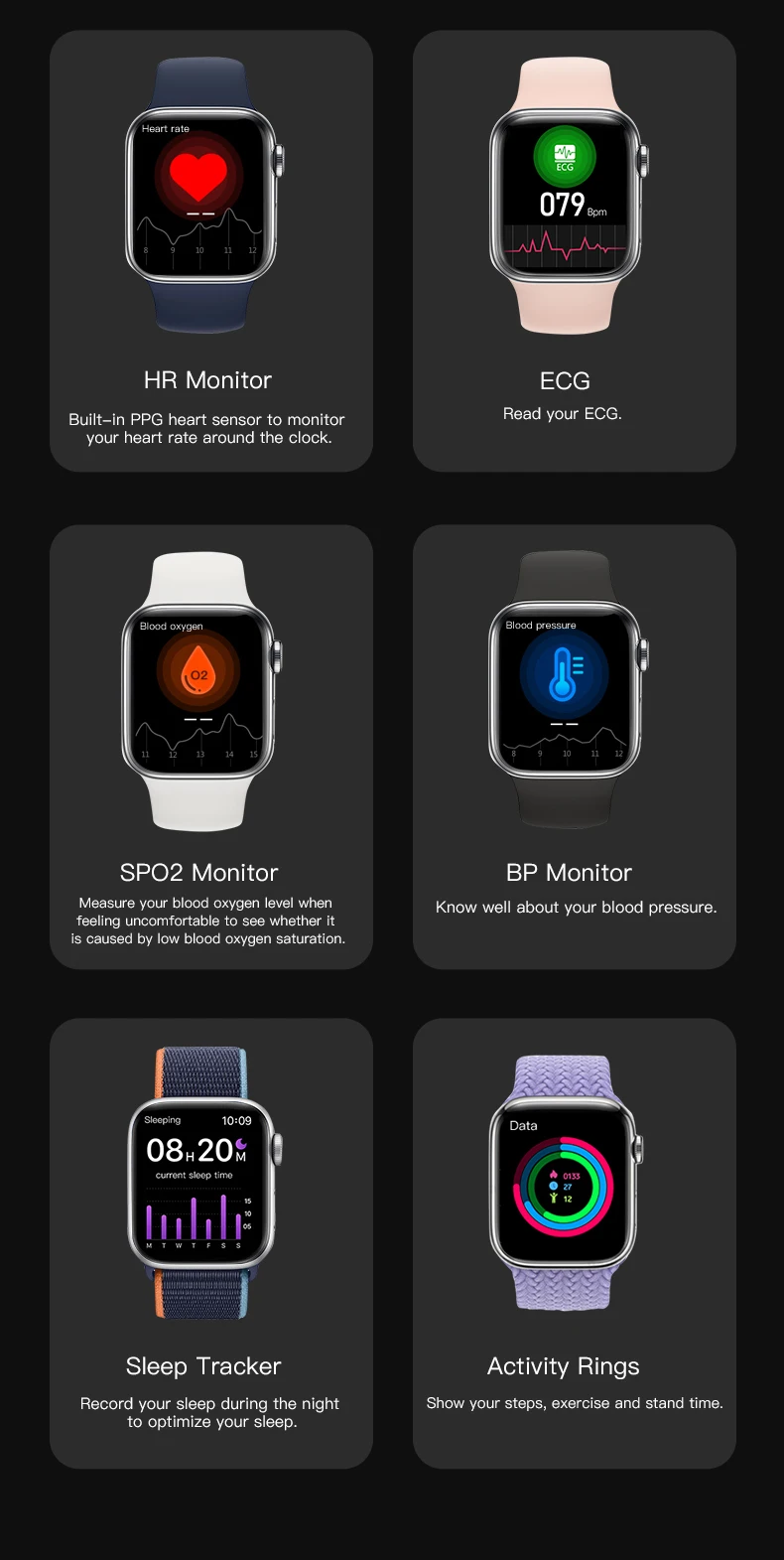 2022 NEW Smartwatch Bluetooth Calls Smart Watch For Men Women Sport Fitness Bracelet Custom Watch Face Sleep Heart Rate Monitor
