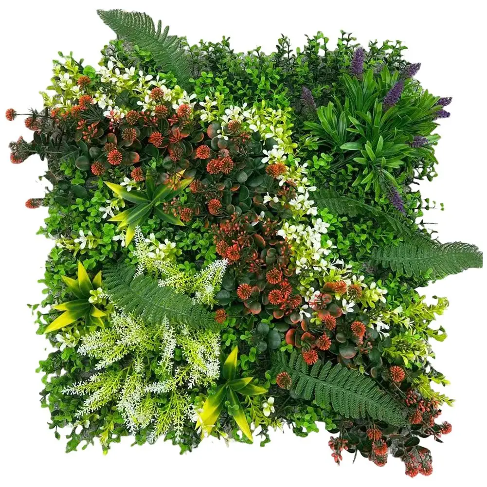 Indoor Outdoor Garden Artificial Plant Wall Indoor Decoration Dense Foliage Easy Installation Environment Safe No Maintenance