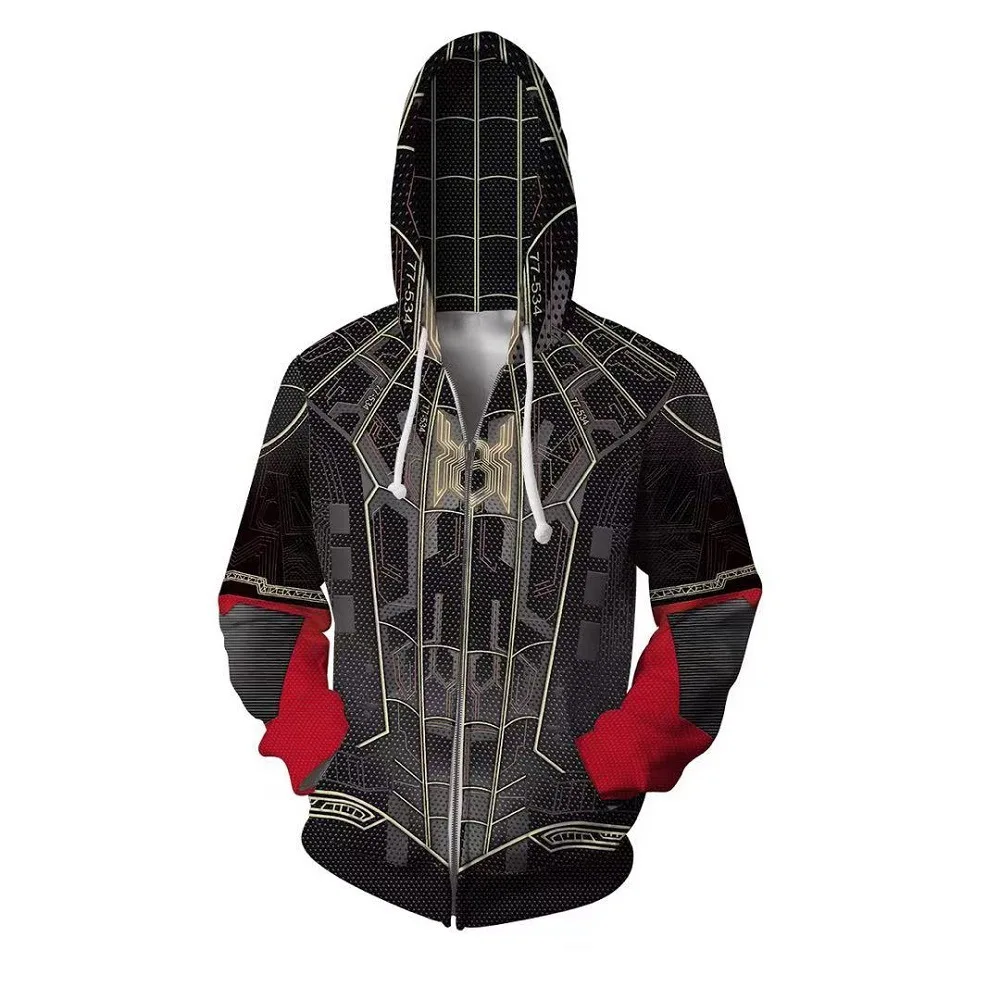 thumbnail image 1 of Abrigo con capucha de superhéroe para hombre y mujer, chaqueta con estampado Digital 3D, cárdigan con cremallera, Tops, C36M149, 1 of 5