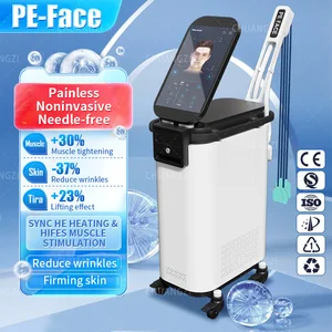 2024 Latest Trending PEface RF Heat Energy Output And Strong Pulsed Magnetic EMSzero Face Vline Face Lift Wrinkle Removal Machin