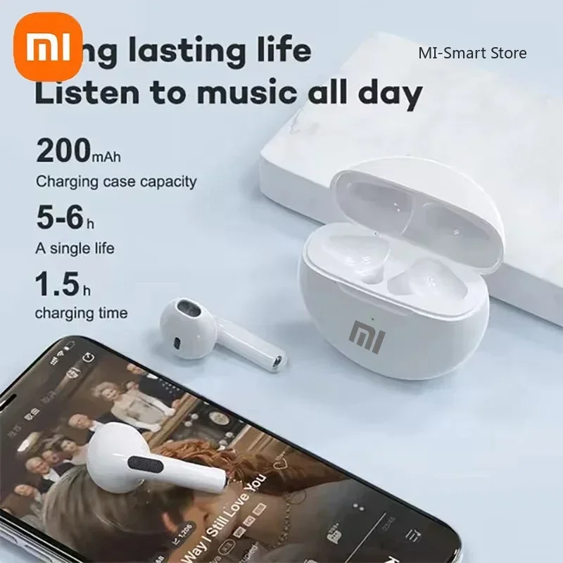 Xiaomi Pro6 True Wireless Headphone Bluetooth 5.2 Earphones TWS Gaming Stereo Noise Reduction Heavy Bass Mini in-ear Earbuds