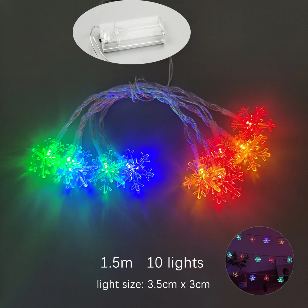 Natale Led String Lights natale babbo natale pupazzo di neve ghirlanda fata illuminazione giardino di casa decorazione festa di natale regalo di capodanno