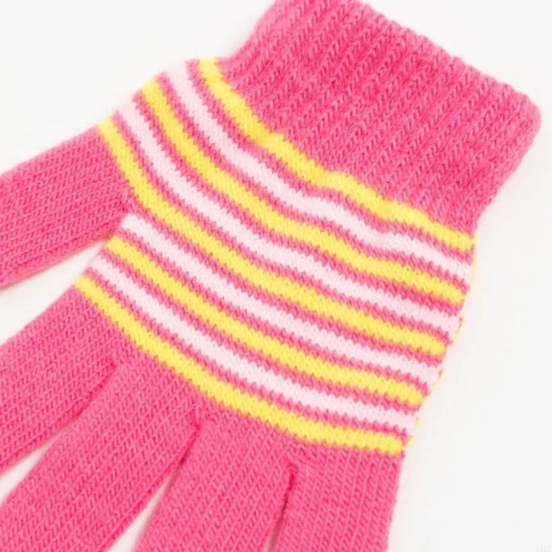 11UC Cozy Gloves Hand Warmer Ski Gloves for Kid Girls Boys Breathable Knitting