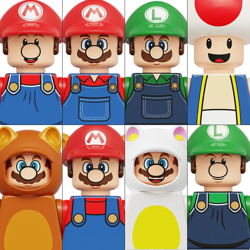 

KDL815 Blocks Luigi mini Action toy Figures Building Blocks Toys Bricks Assemble Toys Gifts for children Super Mario Minifigures