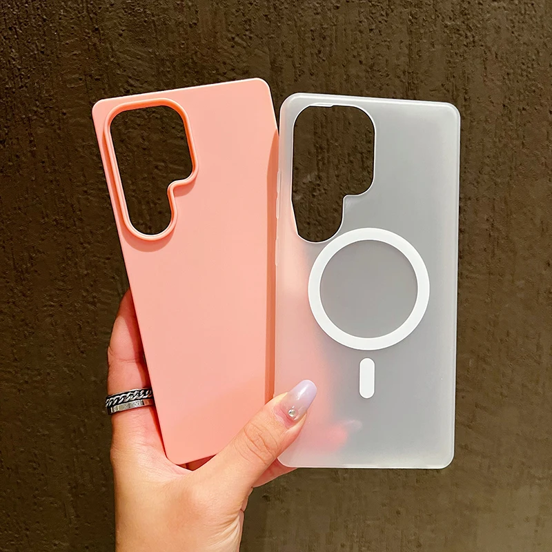 Candy Color Matte Magnetic Phone Case with Magsafe Wireless Charging Compatibility
