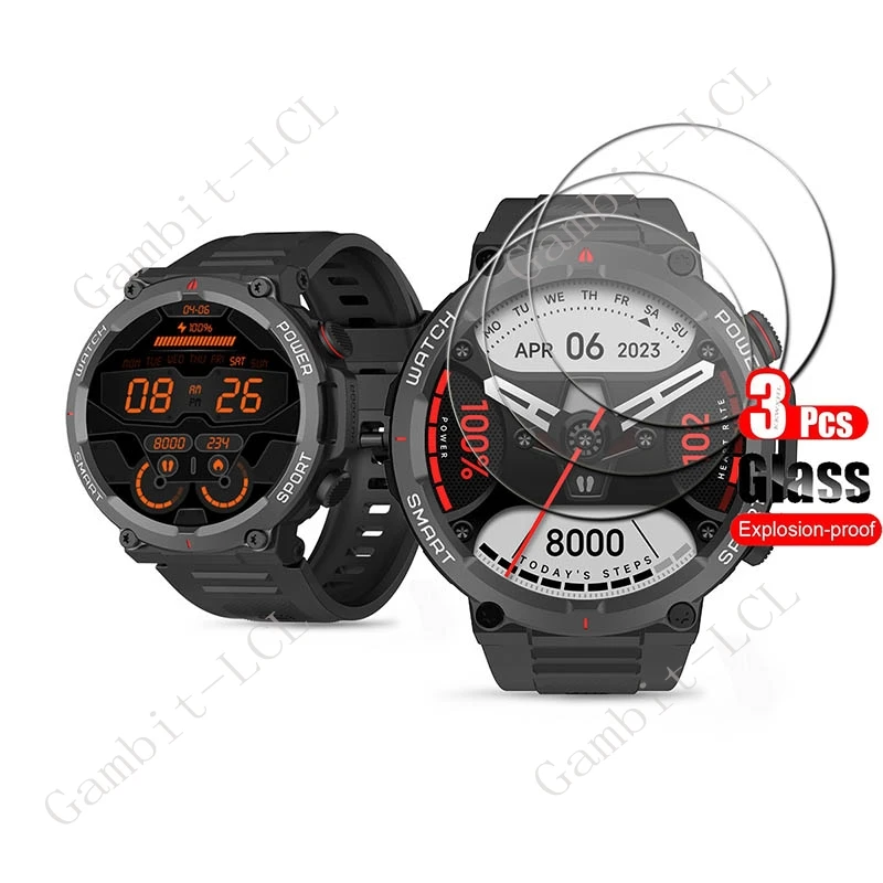 SkyBand 3 Pellicole In Vetro Temperato 9H Per SmartWatch Blackview X5 – Protezione Anti-Graffio, HD - 2