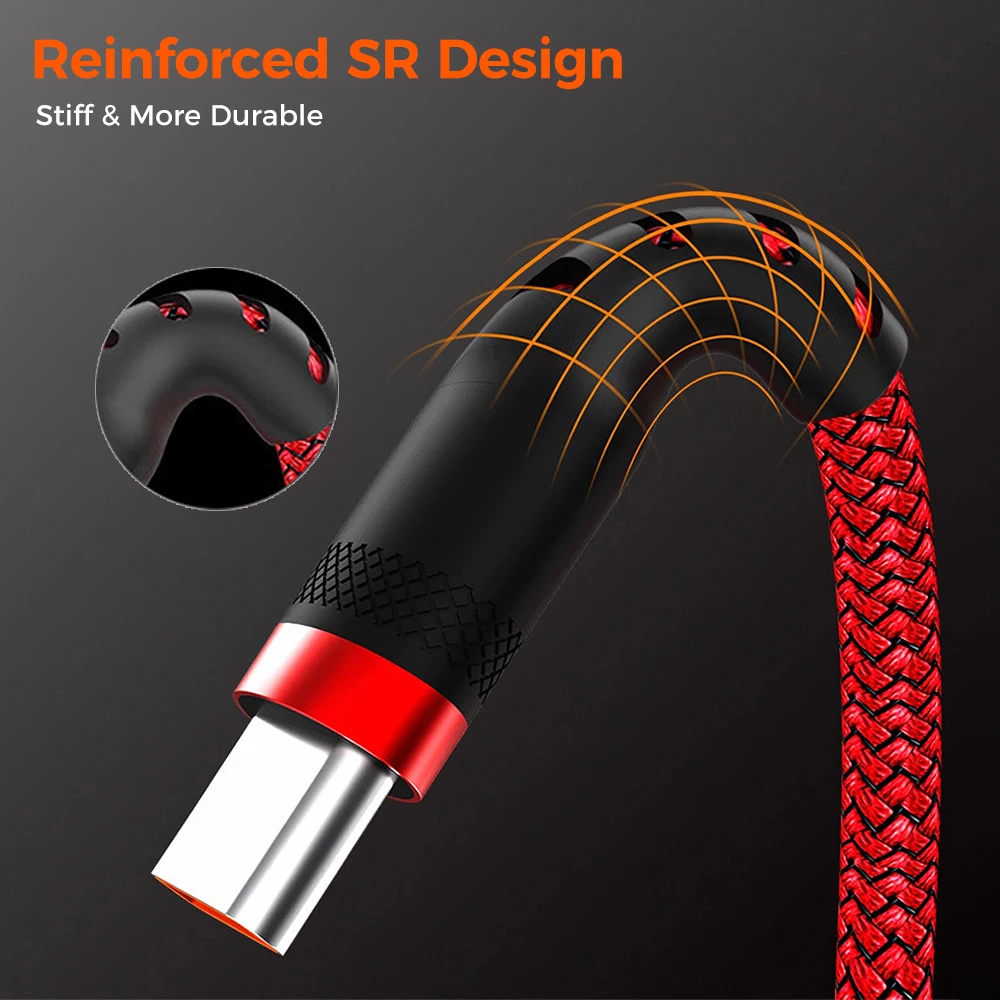 Ultra-Fast USB-C to USB-C Charging Cable, 60W PD Quick Charge, Multiple Length Options