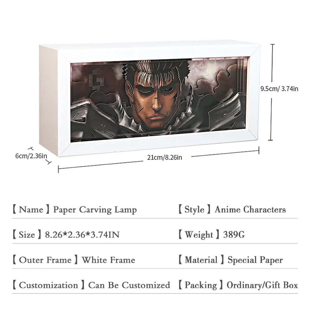 Japanese Anime Light Box Eyes Paper Cut Led Picture Anime Shadowbox Mood Light Night Lamp Table Lamp For Bedroom Gift Birthday