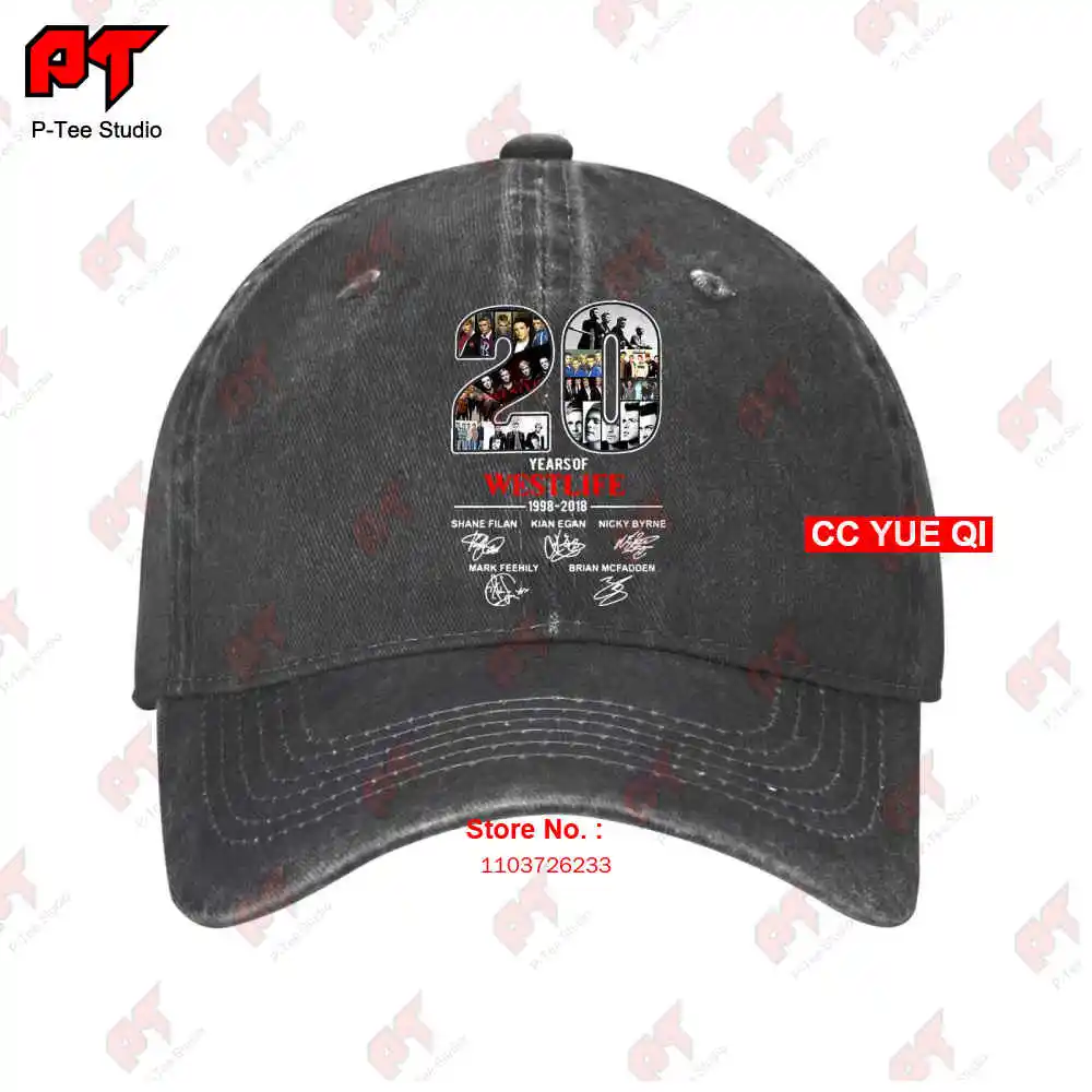 

20 Years Of Westlife 1998-2018 Signatures Pop Band Baseball Caps Truck Cap UVJI