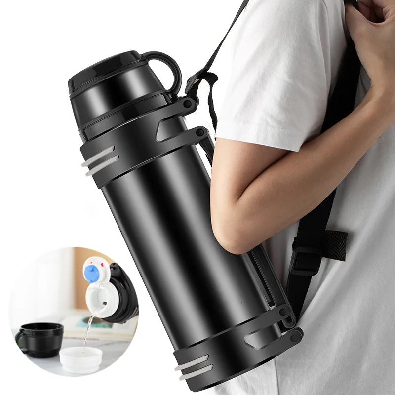 Large Capacity Thermos Cup Coffee Mug Water Bottle Thermos Bottle