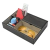 Men's Valet Tray Desktop PU Leather Wood Tray Organizer Jewelry Box Nightstand Organizer For Phone Keys Wallet Glasses Multifun 5