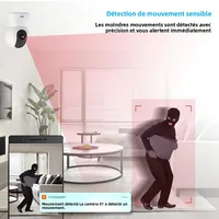Caméra IP WiFi miniature KERUI 5MP 8MP 4K HD, caméra de sécurité intérieure sans fil, surveillance domestique CCTV avec suivi automatique intelligent Tuya 4