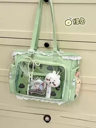 Chic Ballet Girl Itabag - Stylish Crossbody Gift Tote (Green -No Decoration)