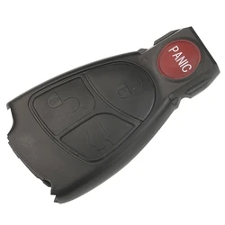 Premium Replacement Key Fob Case Cover for Mercedes Benz - 3 Button Design