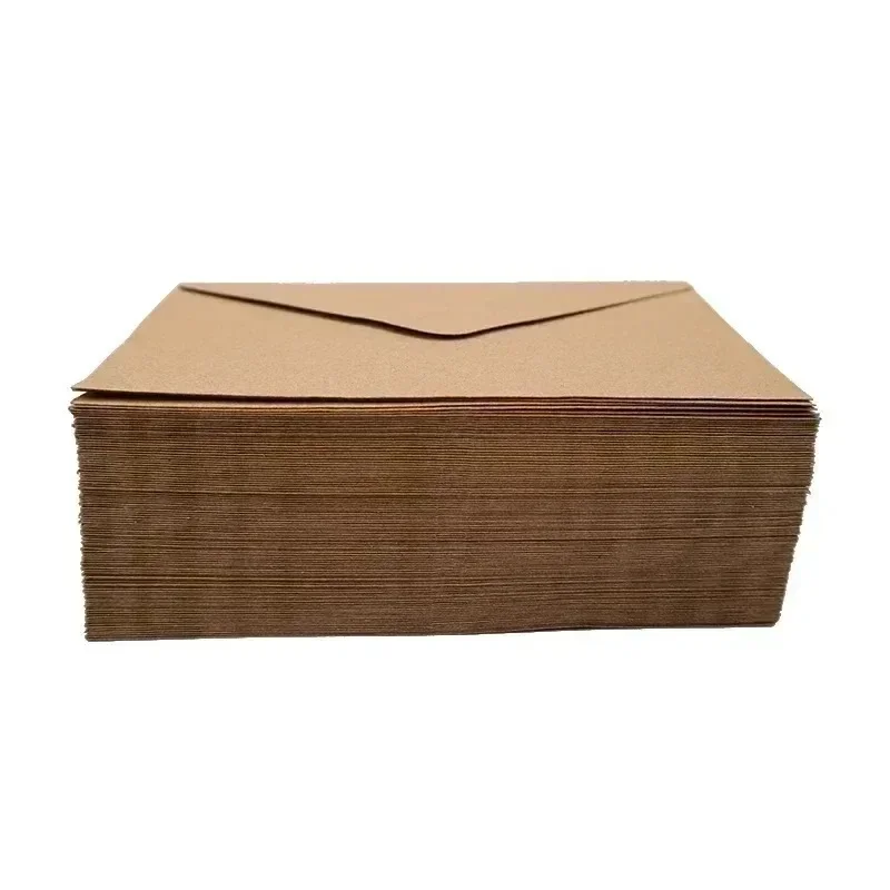 Kraft Paper Envelopes Window Envelopes Mini Envelopes 10/20/30/40/100 pcs Classical White Black Blank Wedding Invitation Gift
