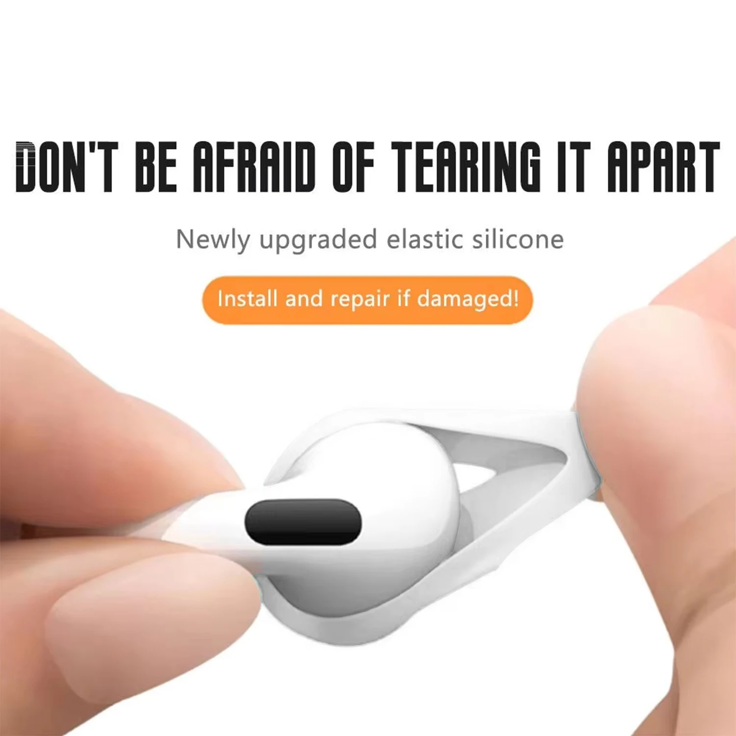 3 Pair Silicone Eartips For Apple AirPods 4 Replacement Ultra Thin Rubber Earbuds Ear Tips For Airpod 4 Anti-Slip Earphone Cover