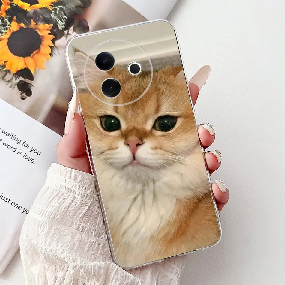 Elegant Butterfly Cat Printed Soft Silicone TPU Phone Case