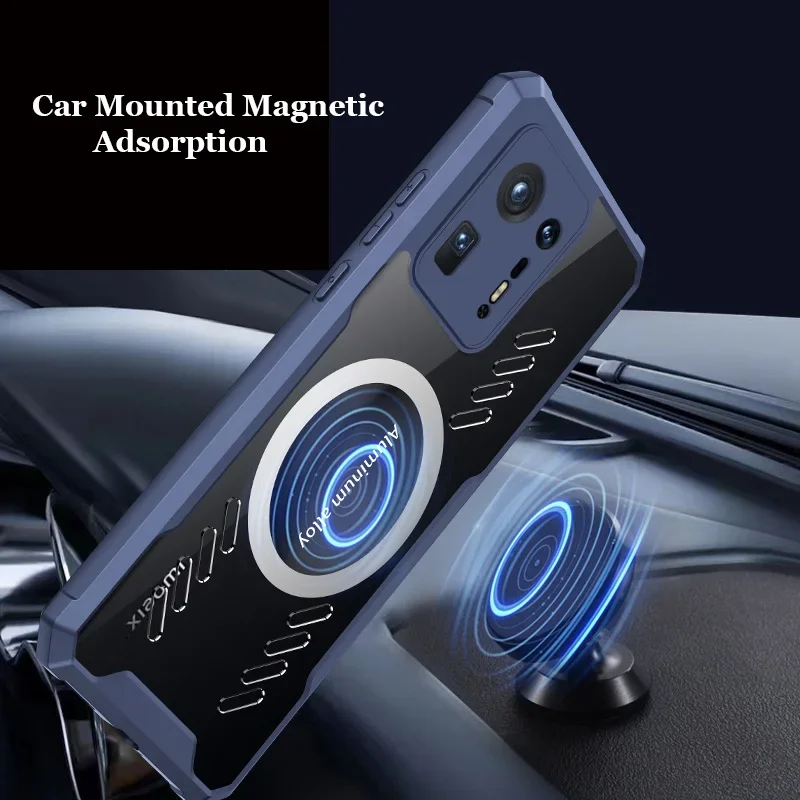 Graphene Heat Dissipation PC Case For Xiaomi Mix 4 Mix4 Breathable Cooling Transparent Anti-Drop Bumper Casing Shell_voghion.com