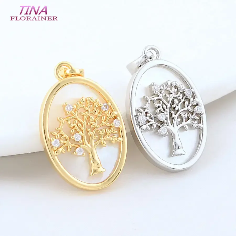 2 Stück 14*21mm 14 Karat Gold Farbe Messing mit Muschel runde Blume Charms Anhänger Halskette Ohrringe Schmuck Herstellung liefert Zubehör