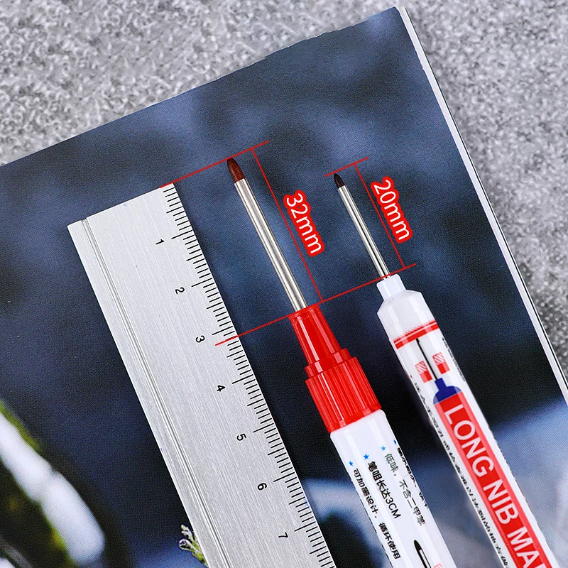 1/3Pcs Permanent Paint Pen Set for Wood Rock Plastic Leather Glass Stone Metal Canvas Ceramic Deep Hole Marker 0.7/1/2.5mm