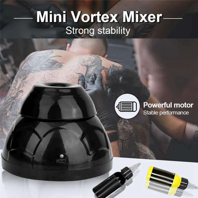 AA20-Mini Salon Mixer Mixer Inchiostro per tatuaggi Pigmento Mixer Swirl Shake Mixer per pigmenti acrilici Smalto per unghie Mas - immagine 6