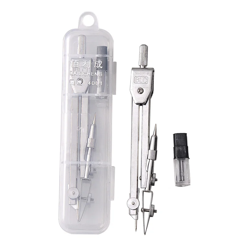 Drawing Compass Compass Lead Refills High Precision Professional Metal Compass Drawing Set with Pencil Refills Lead School Compass Drawing Set Pencil Attachment