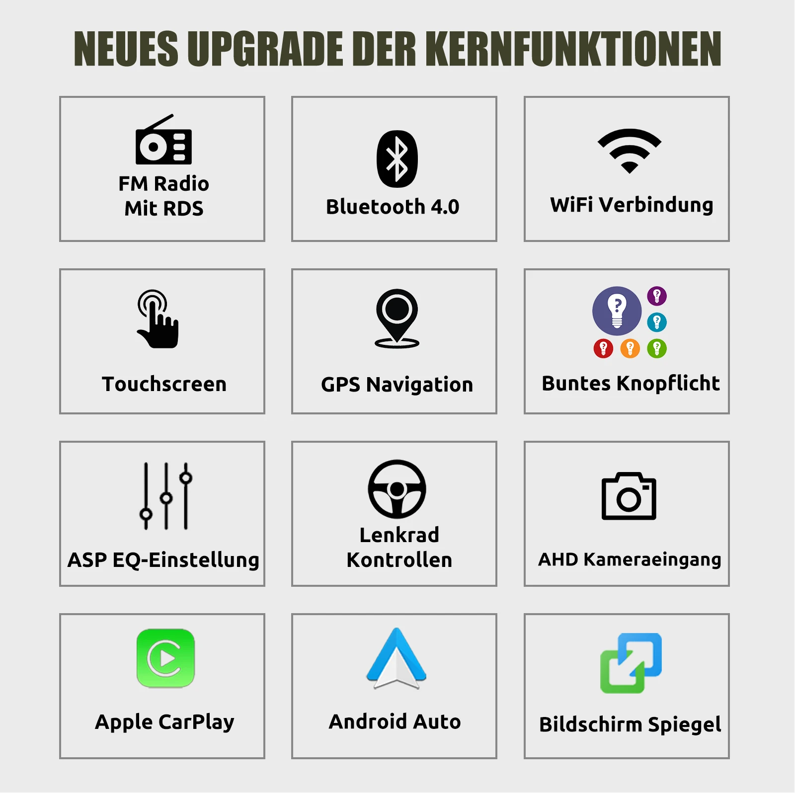 ESSGOO 7 "Display Android 14 Für VW T5 Multivan Transporter Drahtlose Carplay Androdi Auto GPS Nav WiFi BT RDS BT SWC Spiegel Link – Detail 3