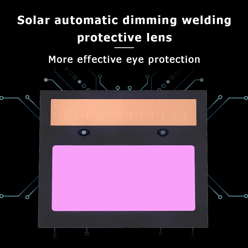 Solar Panel Welder Helmet Eyes Lens Filter Replaceable Welding Helmet Goggles Lens LCD Dimming Screen for Welder Supplies
