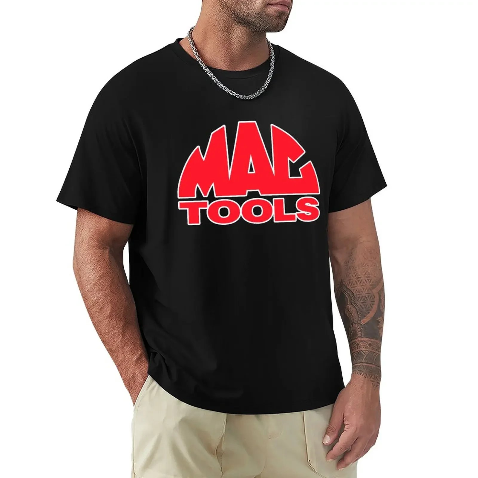 Favoloso Mac Tools Design T-Shirt Abbigliamento Vintage Cute Top T-Shirt In Cotone Da Uomo Di Moda Coreana