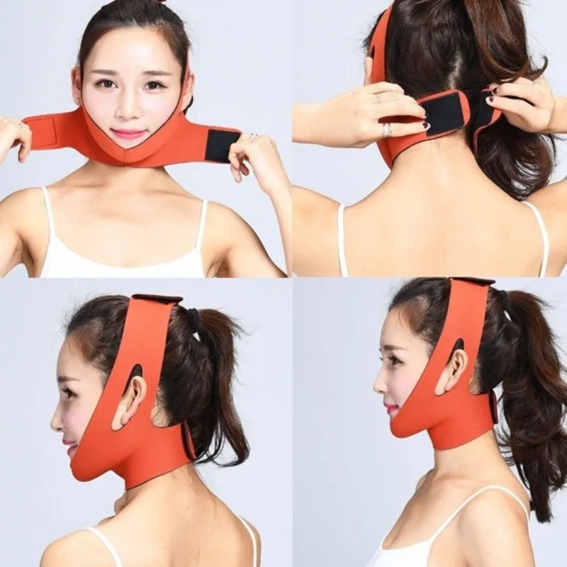 Face Lift Massager V Shape Thin Face Slimming Mask Belt Facial Massager Tool Anti Wrinkle Reduce