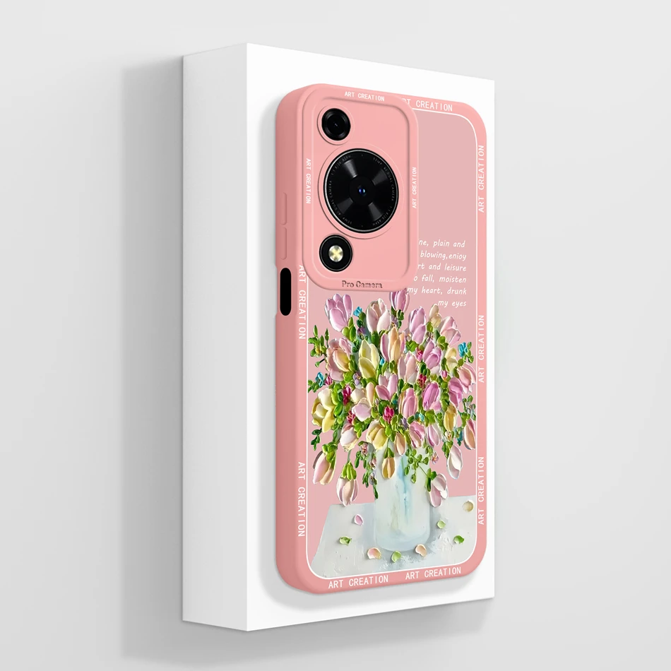 Cute Design Phone Case with Camera Protector, Soft Liquid Silicone Protective Bumper