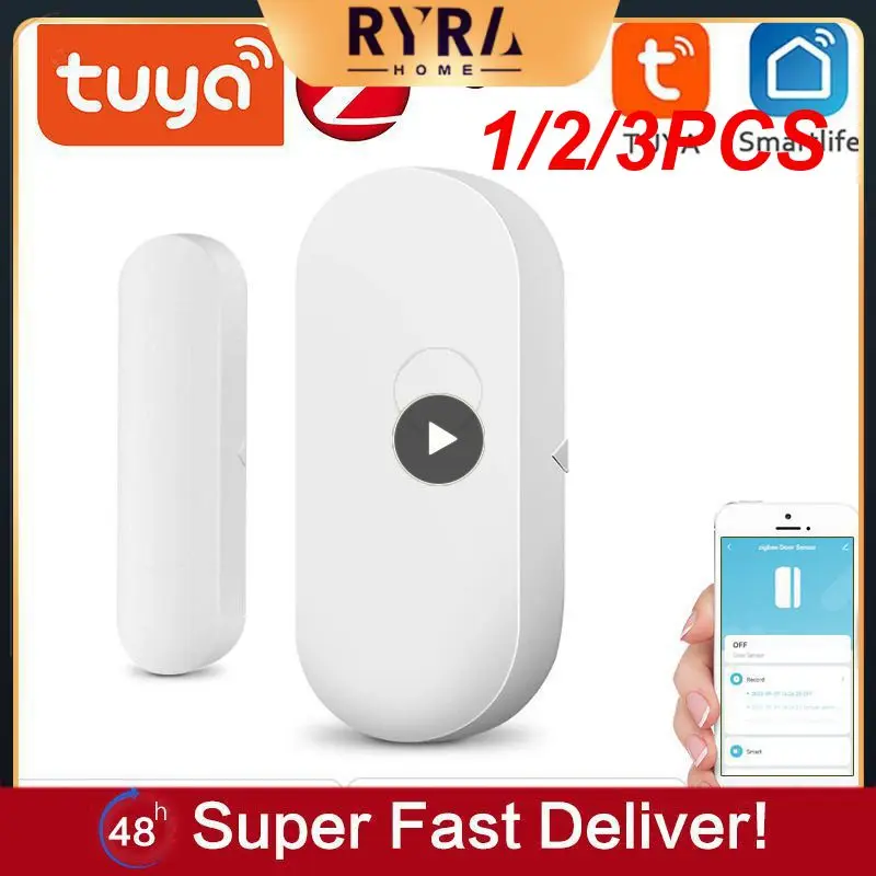 

1/2/3PCS MoesHouse Tuya ZigBee Smart Window Door Gate Sensor Detector Smart Home Security Alarm System Smart Life Tuya App
