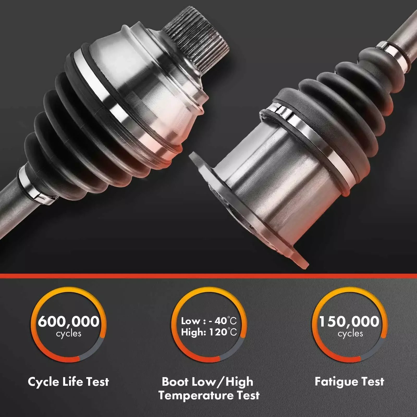 CV Axle Shaft Assembly for Audi Q3 15-16 Volkswagen Tiguan 09-17 Front Right