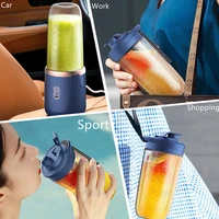 Mixeur Électrique Portable 6 Lames, Rechargeable USB avec 2 Tasses, Idéal pour Jus Frais et Smoothies, Parfait pour Usage Personnel et Voyage 8