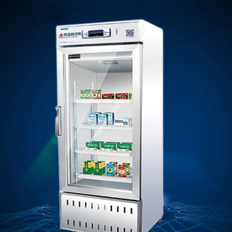 400L 2-8 Degree Shade Cabinet Commercial Medical Hospital Medicine Display Cabinet Single Door Pharmacy Freezer Appliances